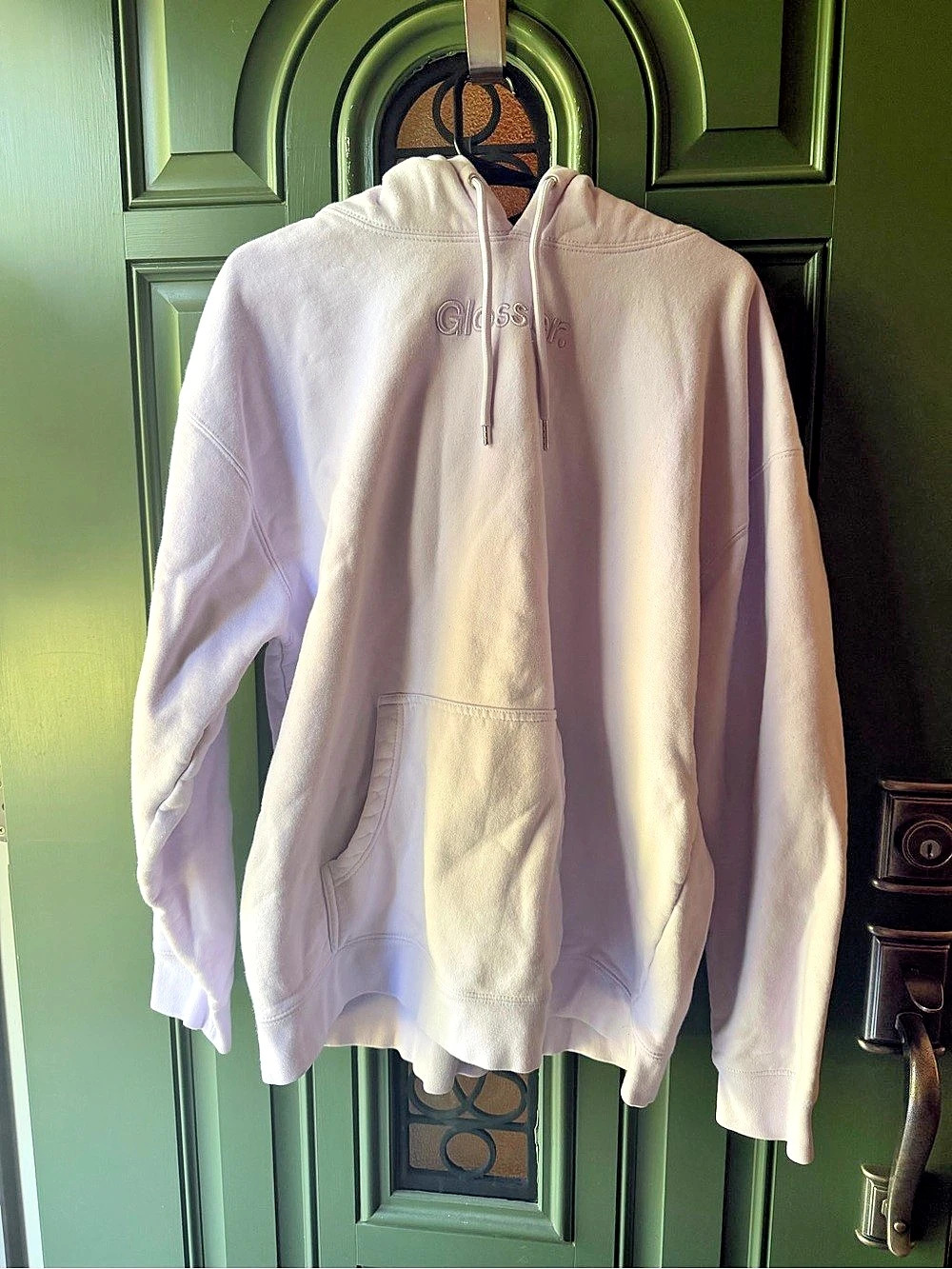 Limited edition lavender glossier hoodie XL